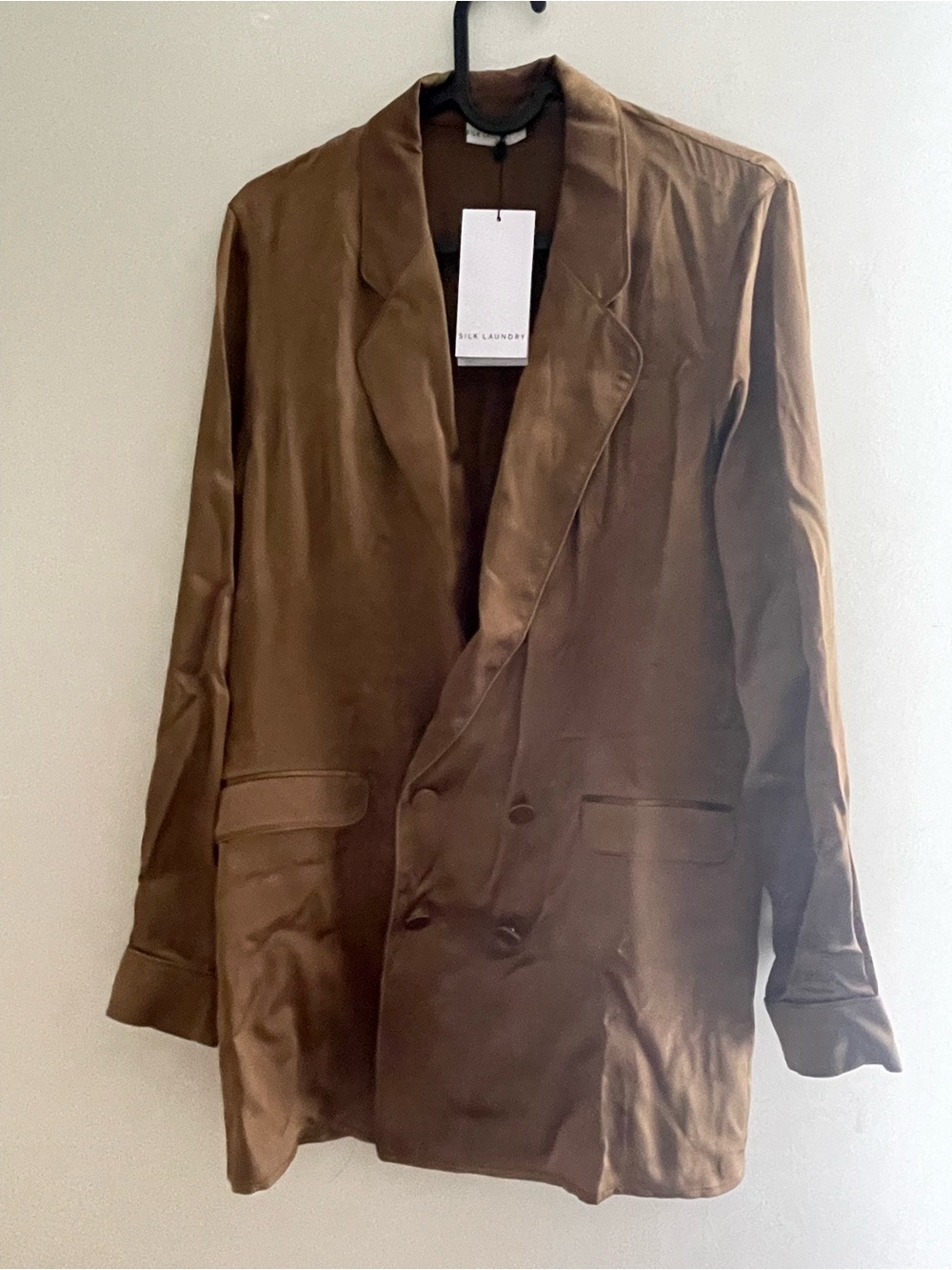 Silk Laundry Kangaroo Relaxed Blazer